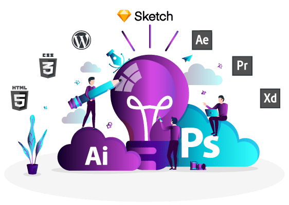 Dijital Medya Grafik Tasarımı Araçları Görseli